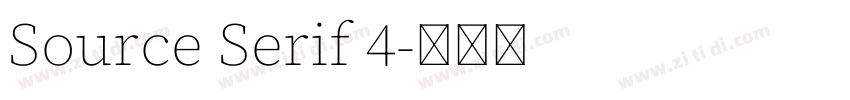 Source Serif 4字体转换